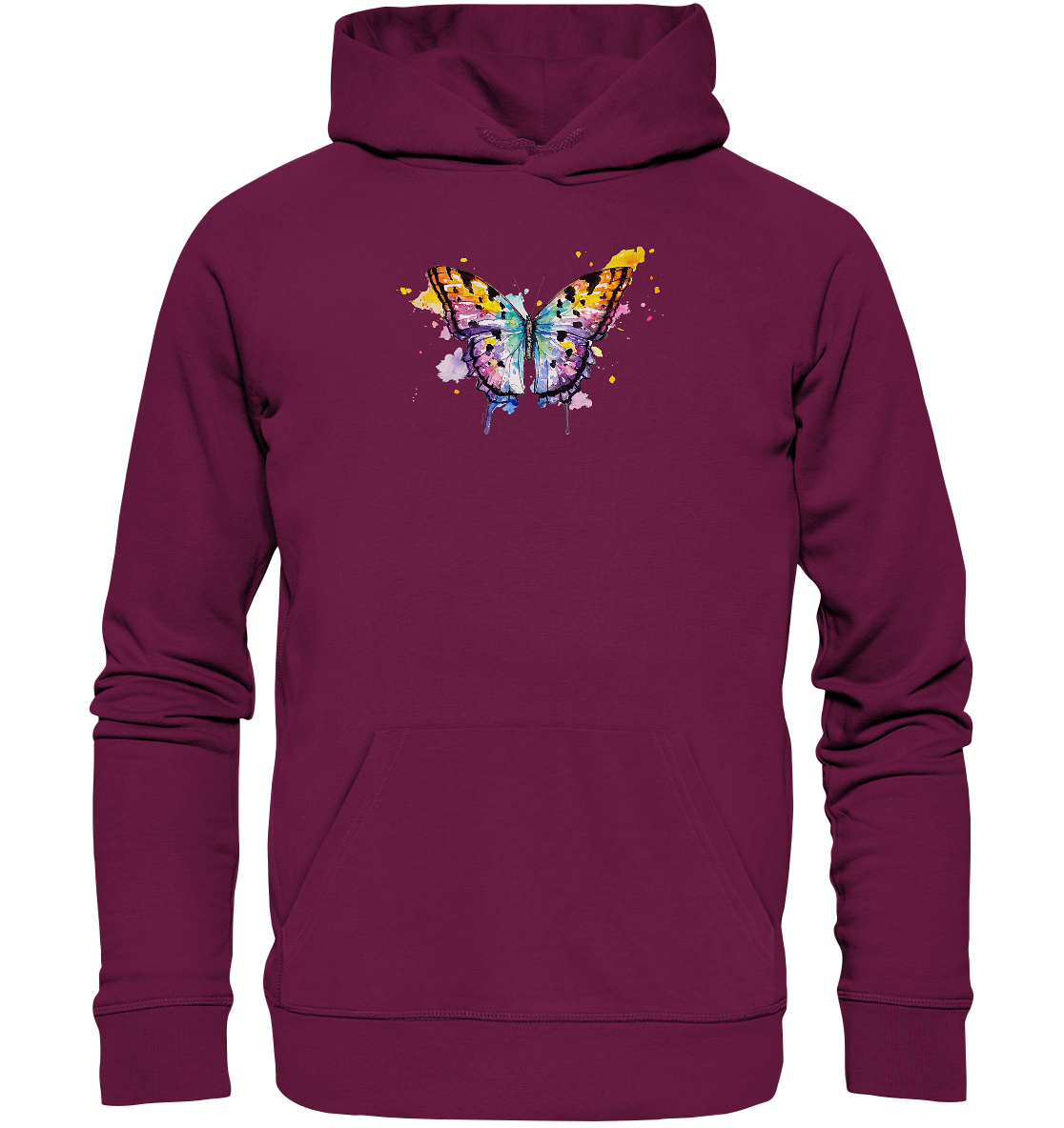 Bunter Schmetterling - Premium Unisex Hoodie