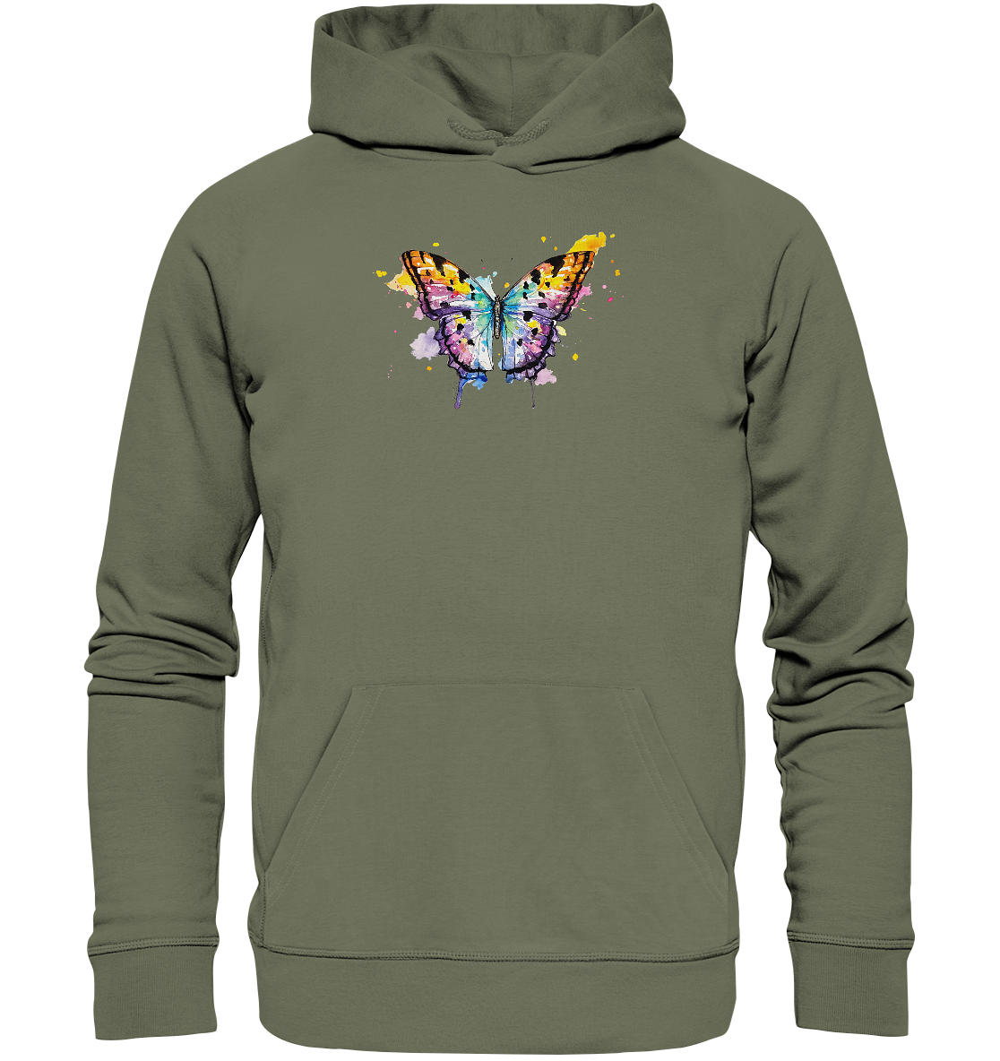 Bunter Schmetterling - Premium Unisex Hoodie