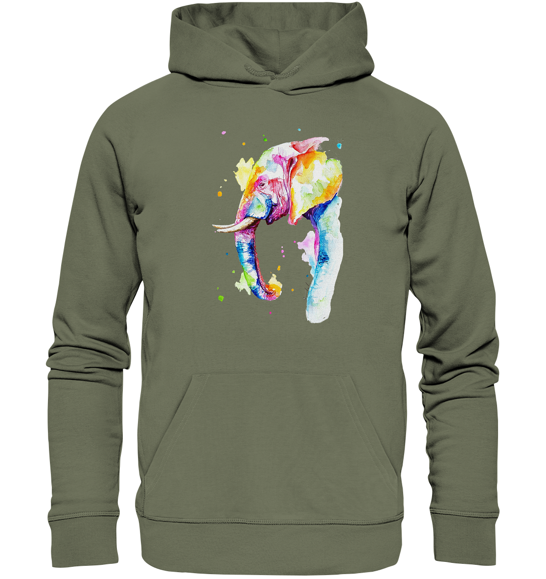 Bunter Elefant - Premium Unisex Hoodie