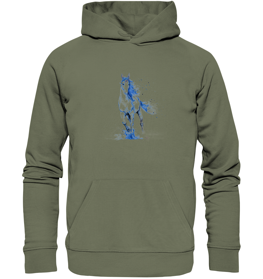 Blaues Einhorn - Premium Unisex Hoodie