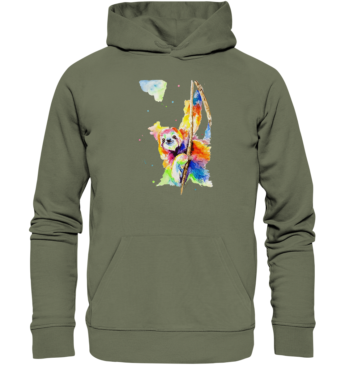 Buntes Faultier - Premium Unisex Hoodie