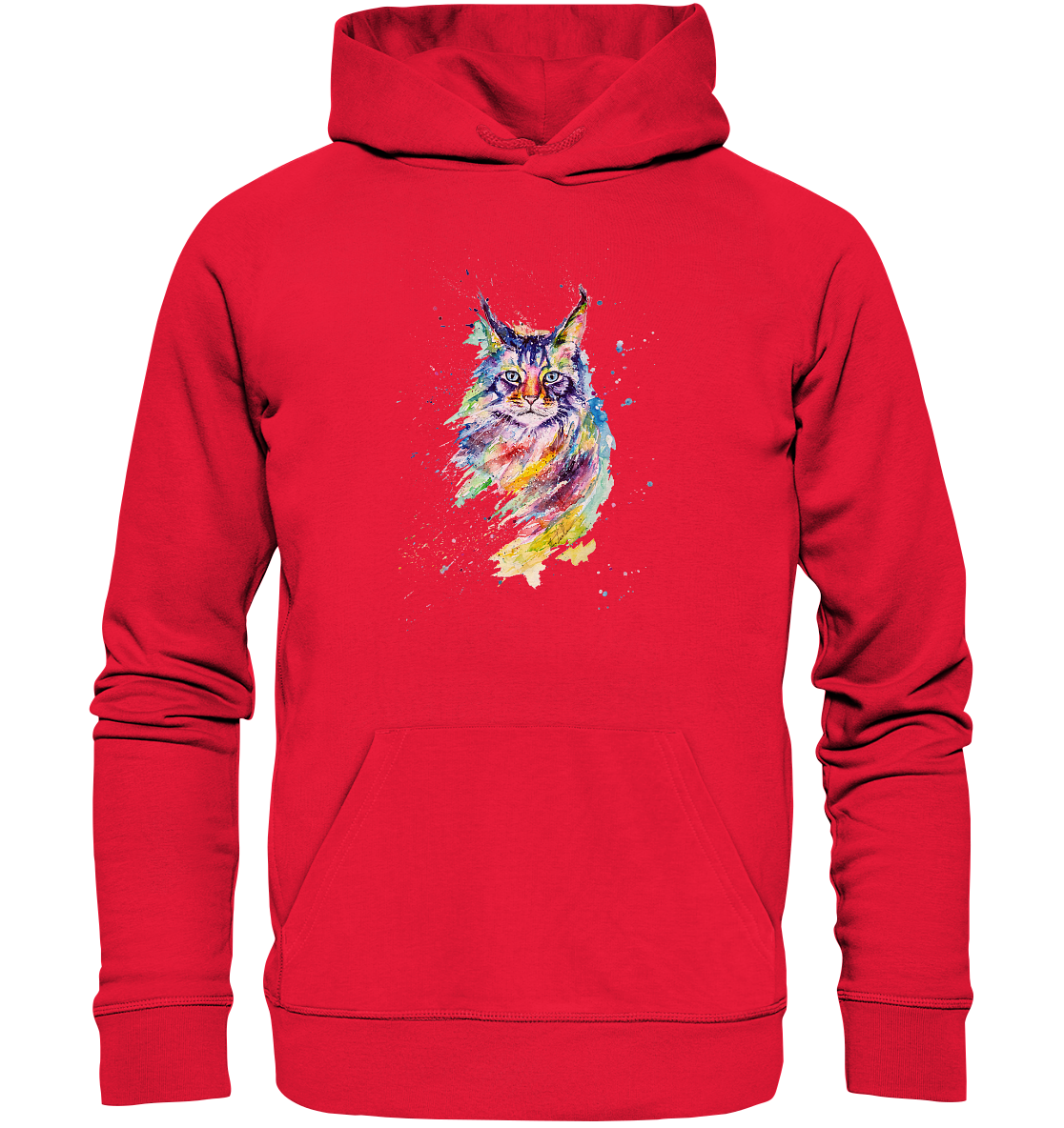 Bunte Katze - Premium Unisex Hoodie