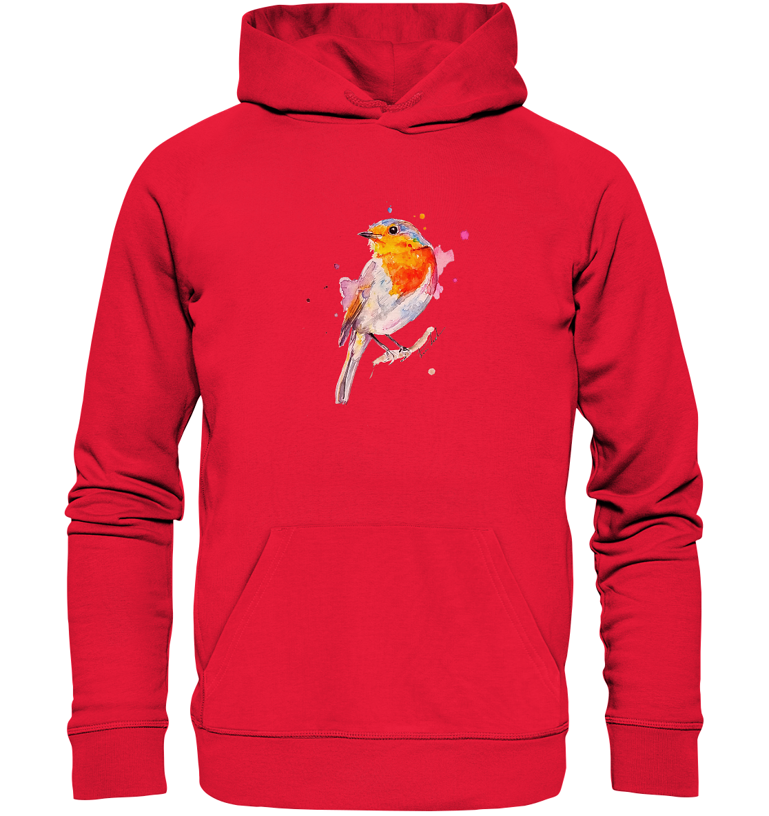 Buntes Rotkehlchen - Premium Unisex Hoodie