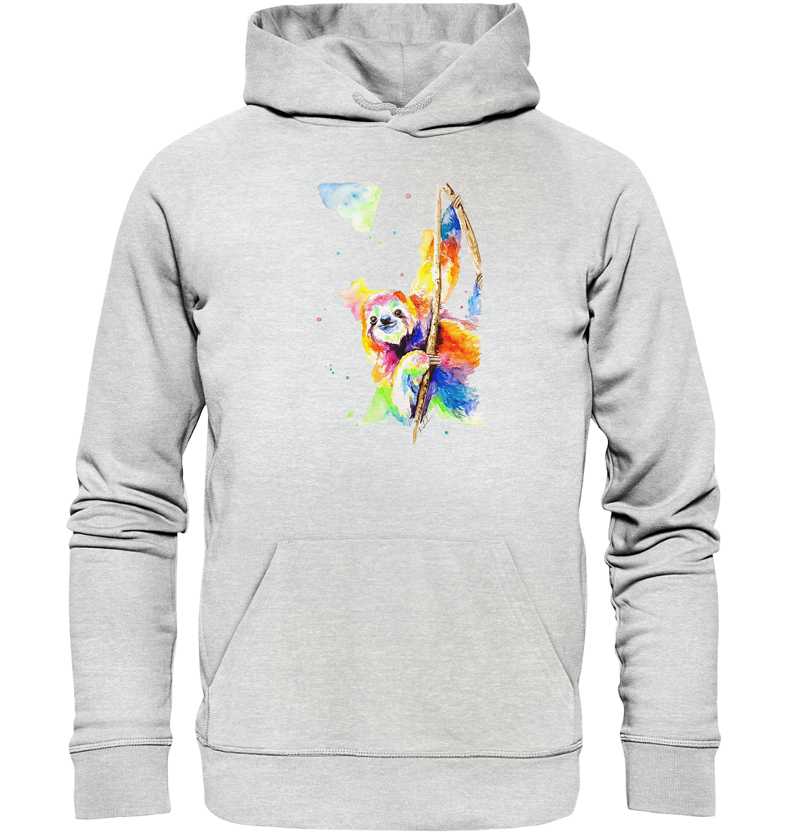 Buntes Faultier - Premium Unisex Hoodie