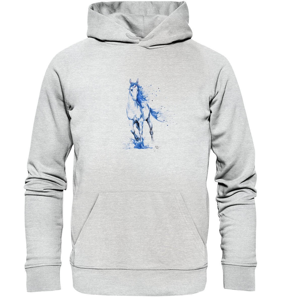 Blaues Einhorn - Premium Unisex Hoodie