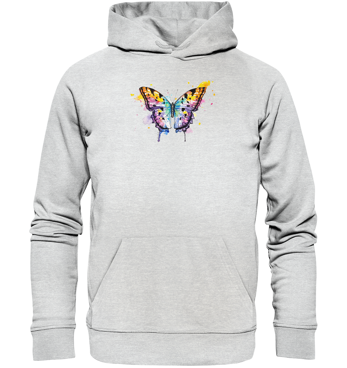 Bunter Schmetterling - Premium Unisex Hoodie