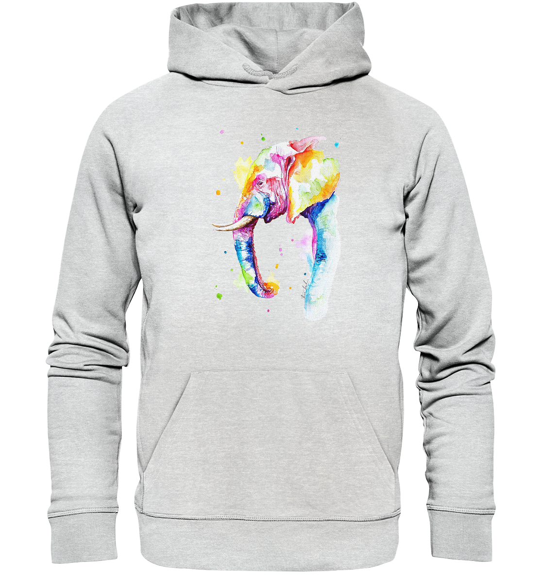 Bunter Elefant - Premium Unisex Hoodie