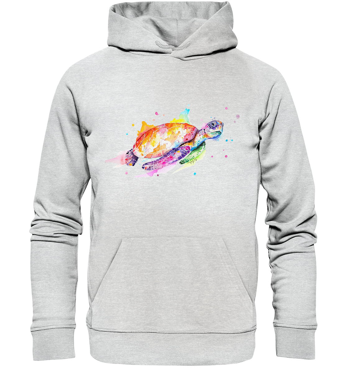 Bunte Meeresschildkröte - Premium Unisex Hoodie