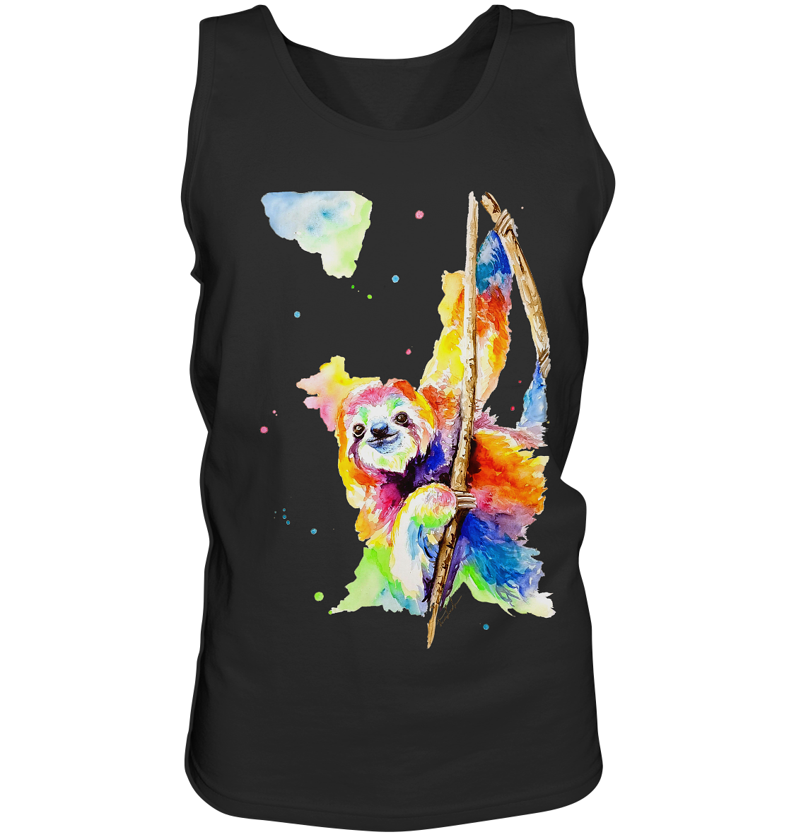 Buntes Faultier - Tank-Top