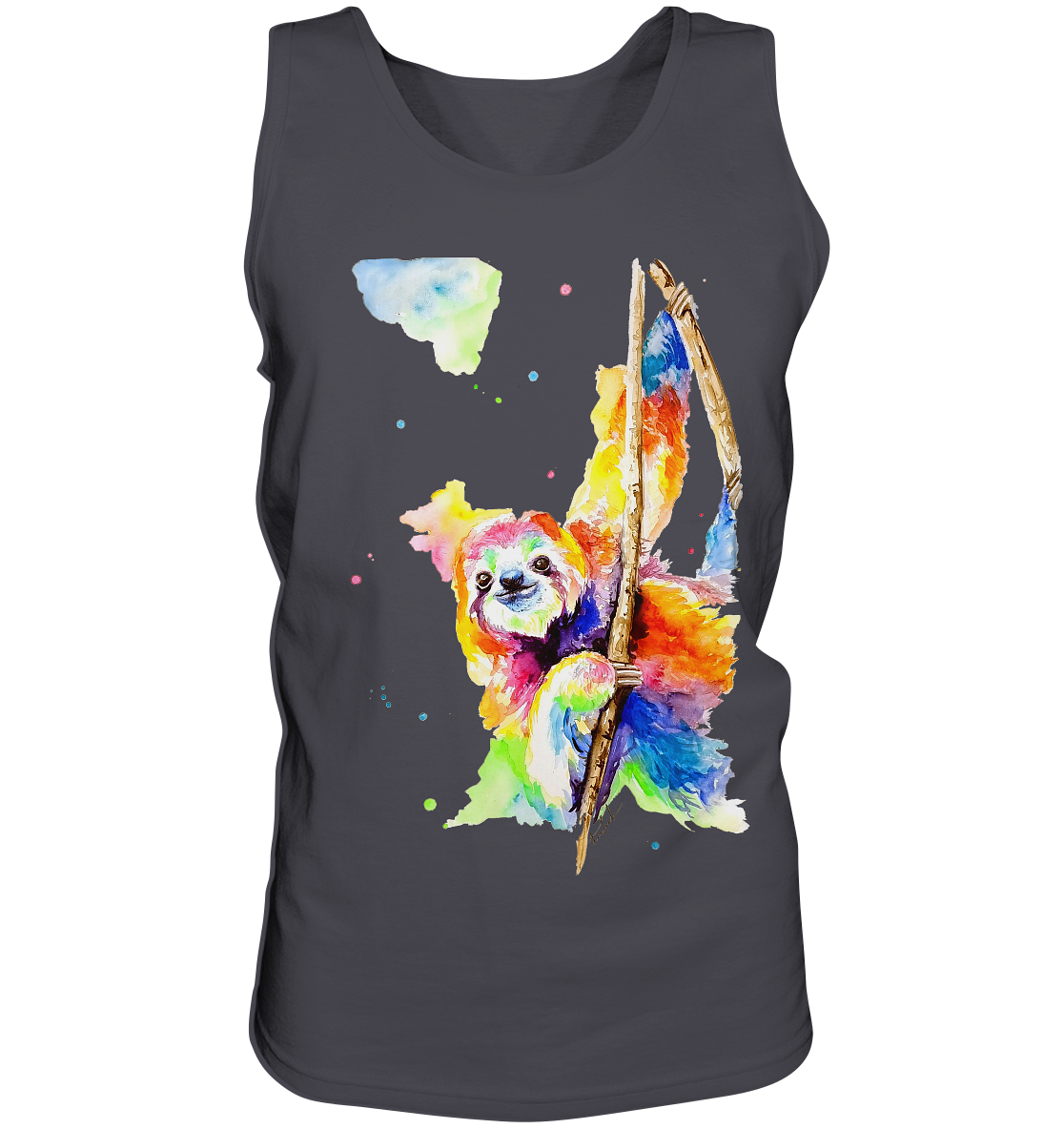 Buntes Faultier - Tank-Top