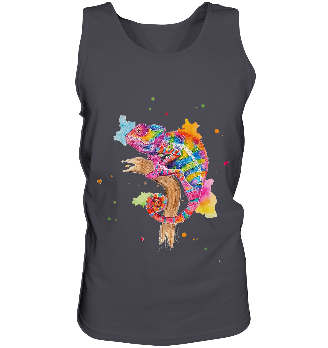 Buntes Chamäleon - Tank-Top