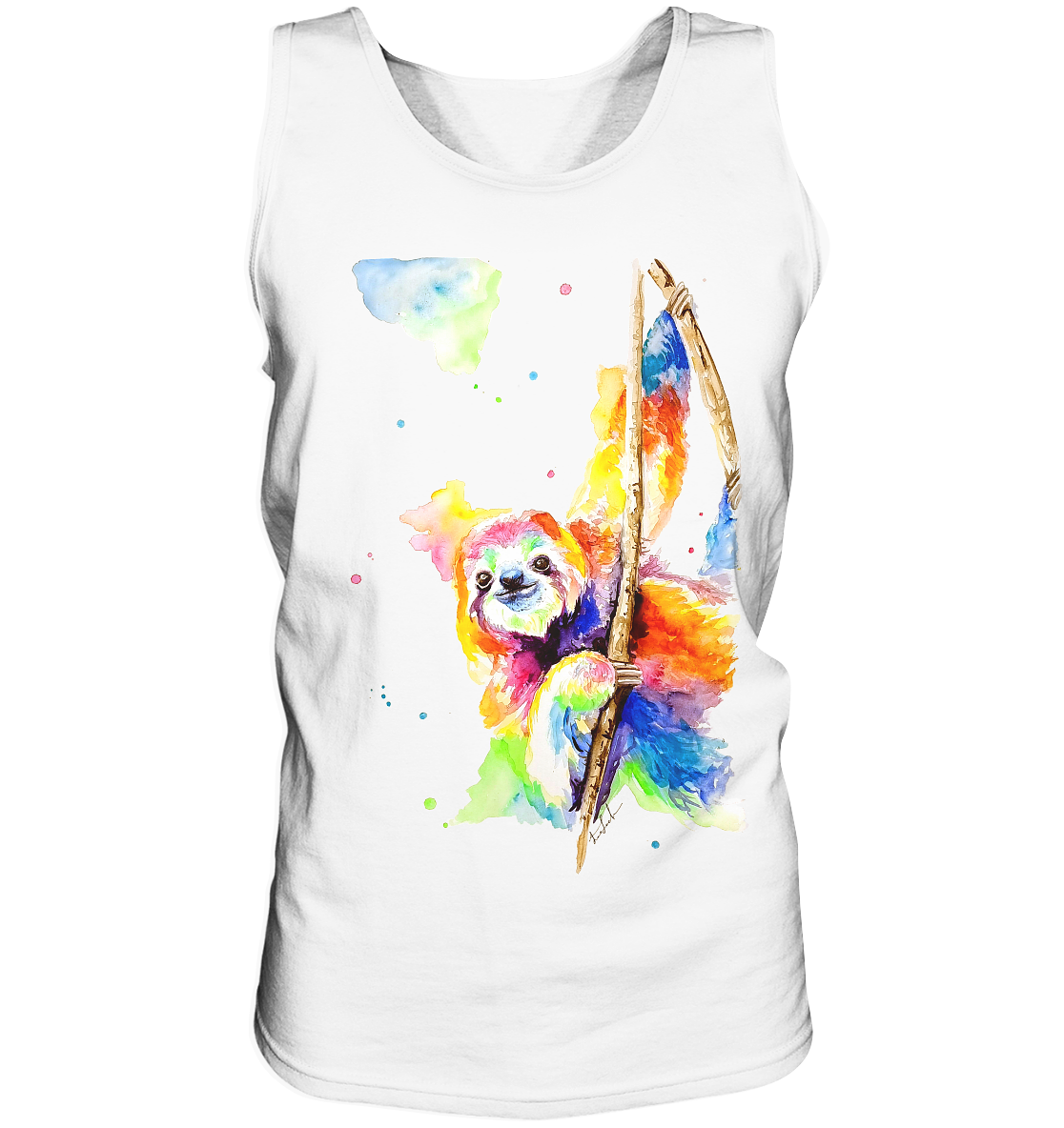 Buntes Faultier - Tank-Top