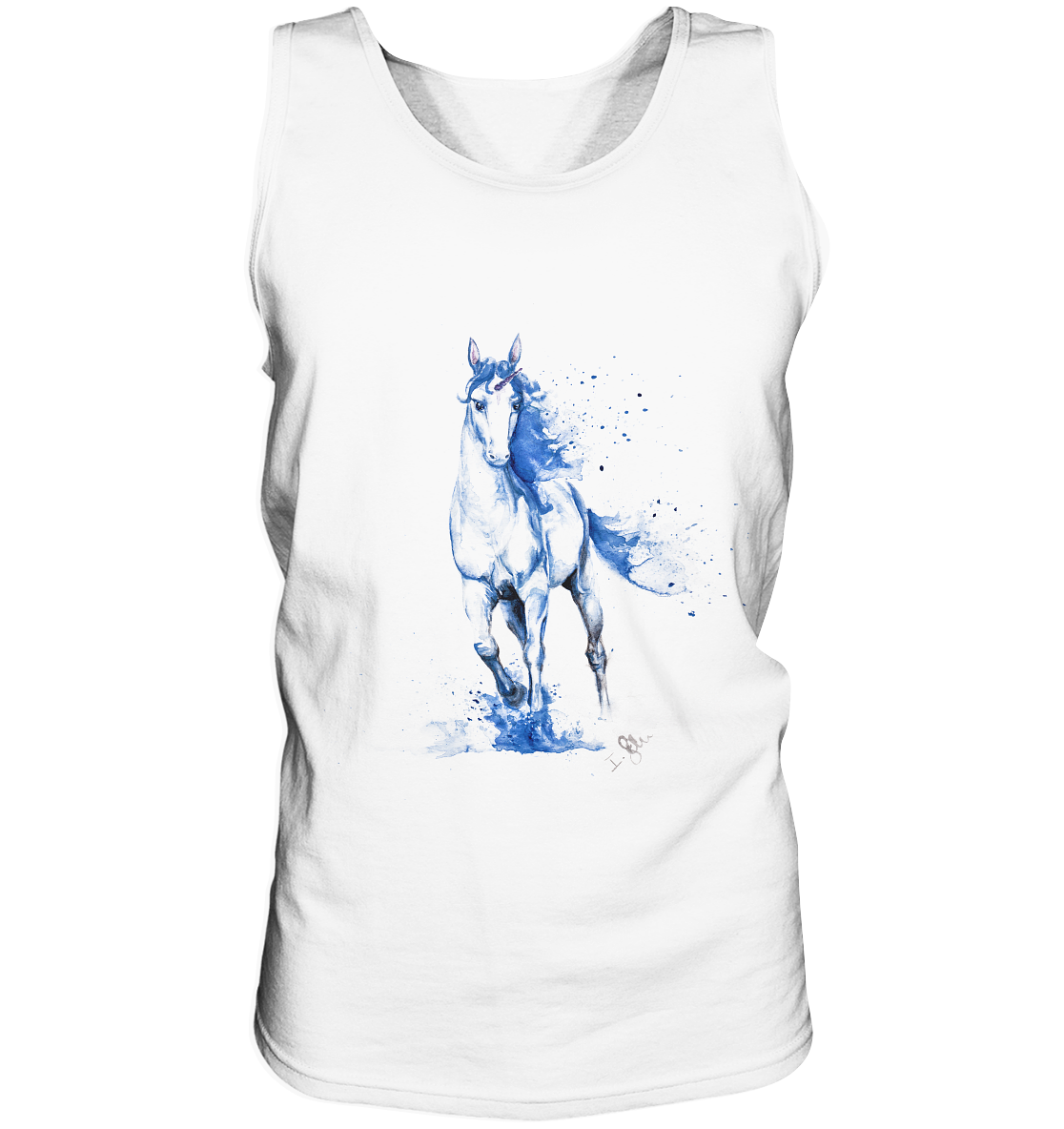 Blaues Einhorn - Tank-Top