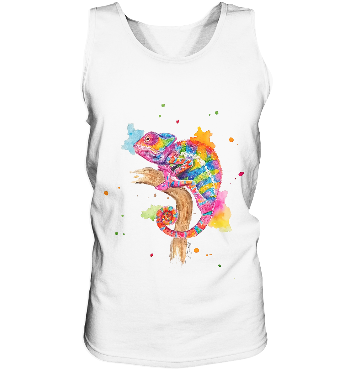 Buntes Chamäleon - Tank-Top