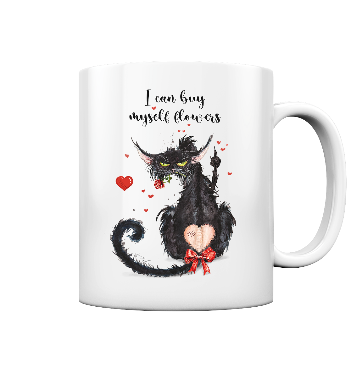 Feministische Valentins - F**U-Cat - Tasse glossy
