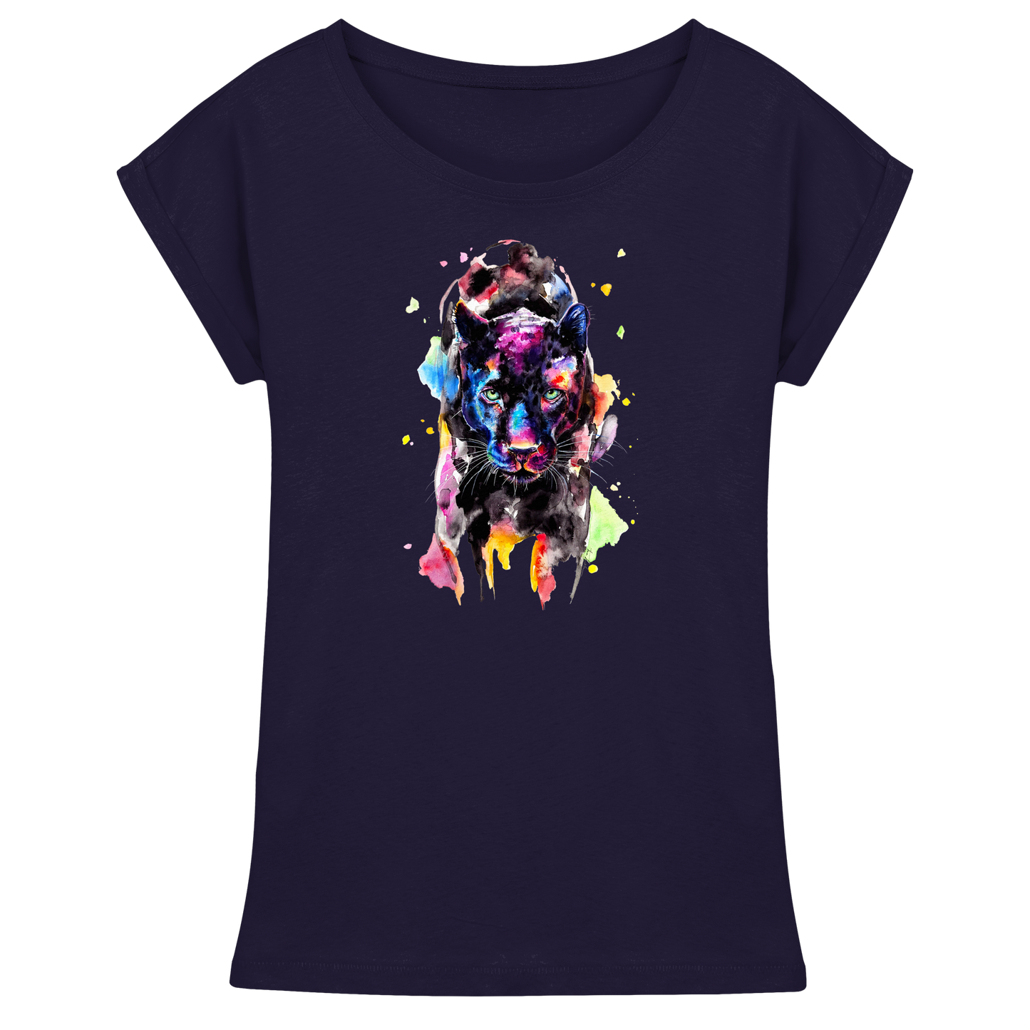 Bunter Panther - Womens Extended Shoulder T-Shirt