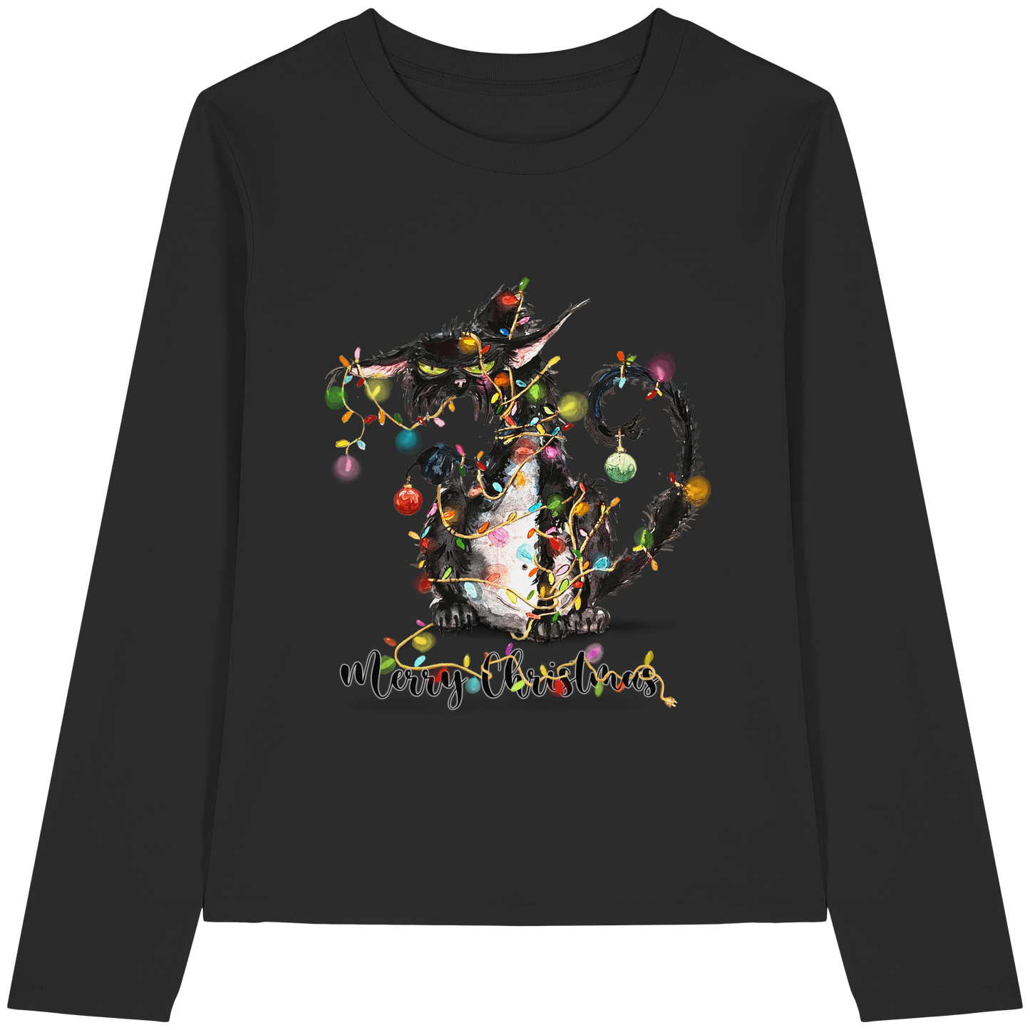 F*U-Cat - Merry Christmas - Womens Organic Longsleeve T-Shirt