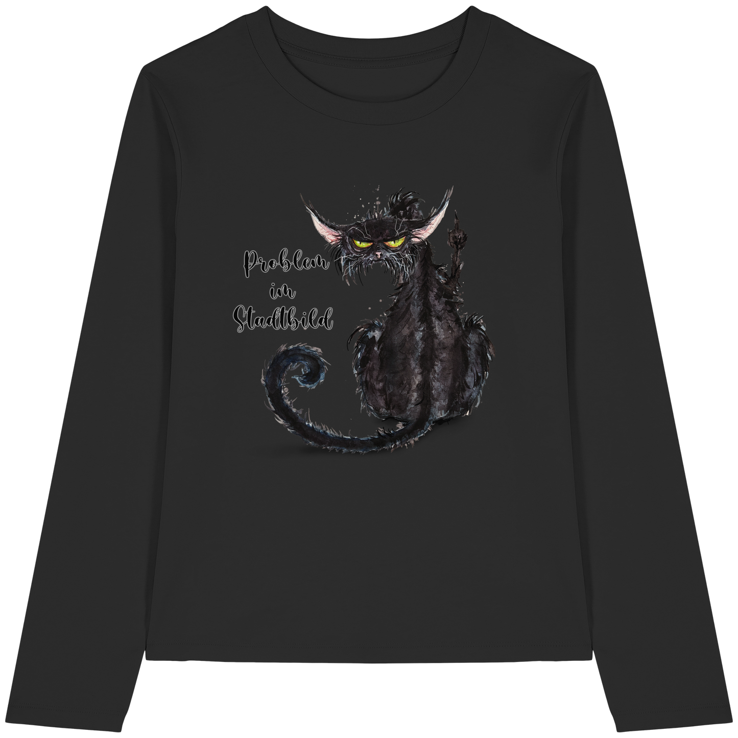 F*U-Cat - Problem im Stadtbild - Womens Organic Longsleeve T-Shirt