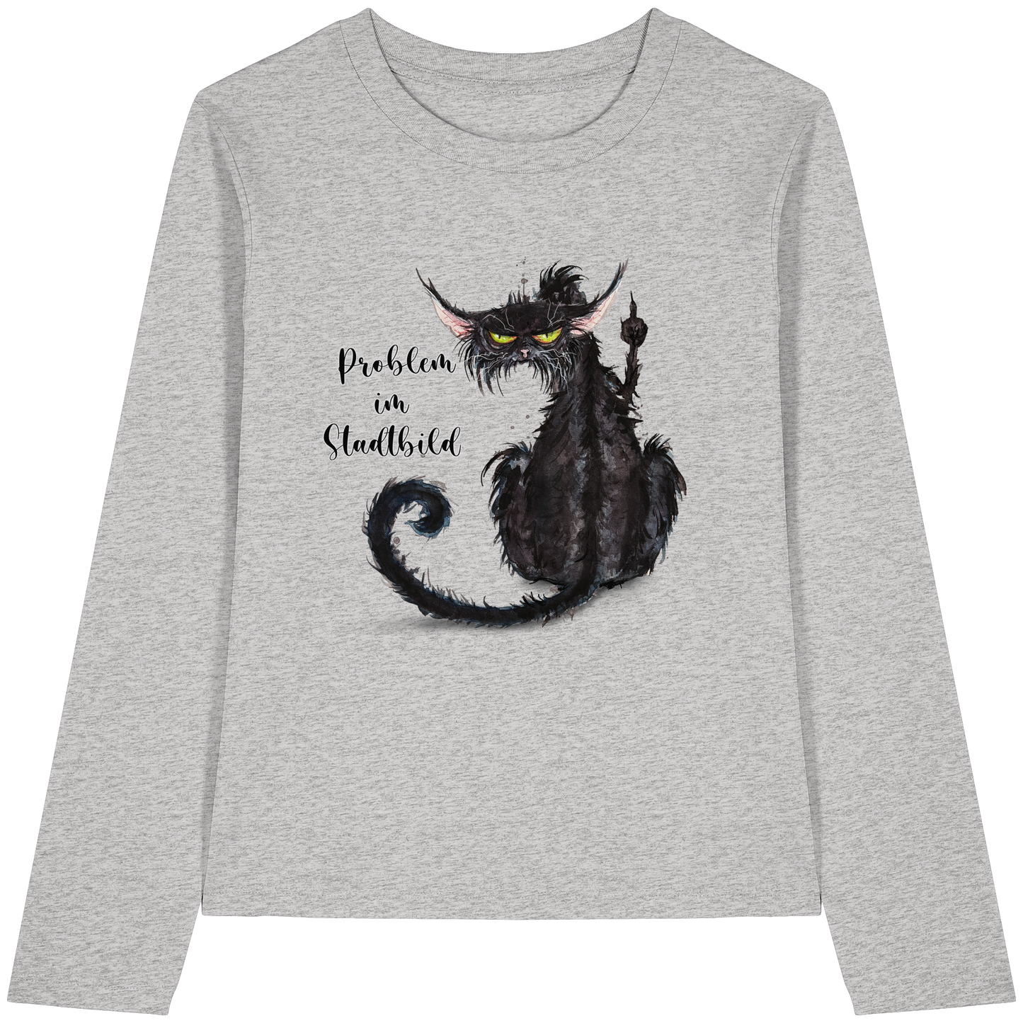 F*U-Cat - Problem im Stadtbild - Womens Organic Longsleeve T-Shirt