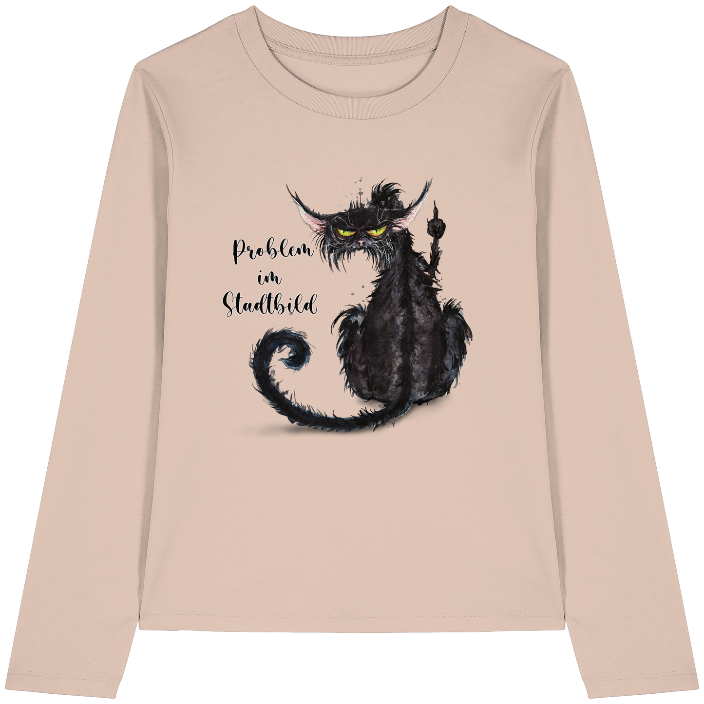 F*U-Cat - Problem im Stadtbild - Womens Organic Longsleeve T-Shirt
