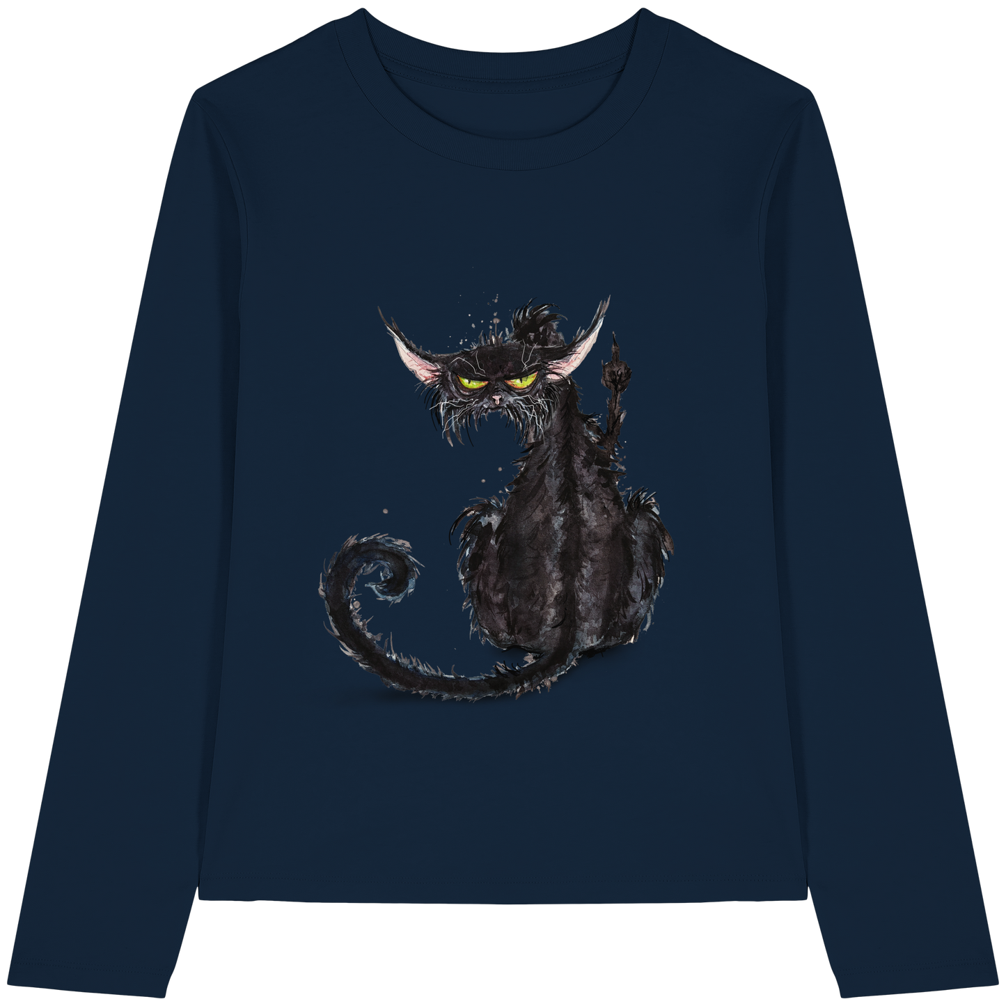 F*U-Cat - Womens Organic Longsleeve T-Shirt