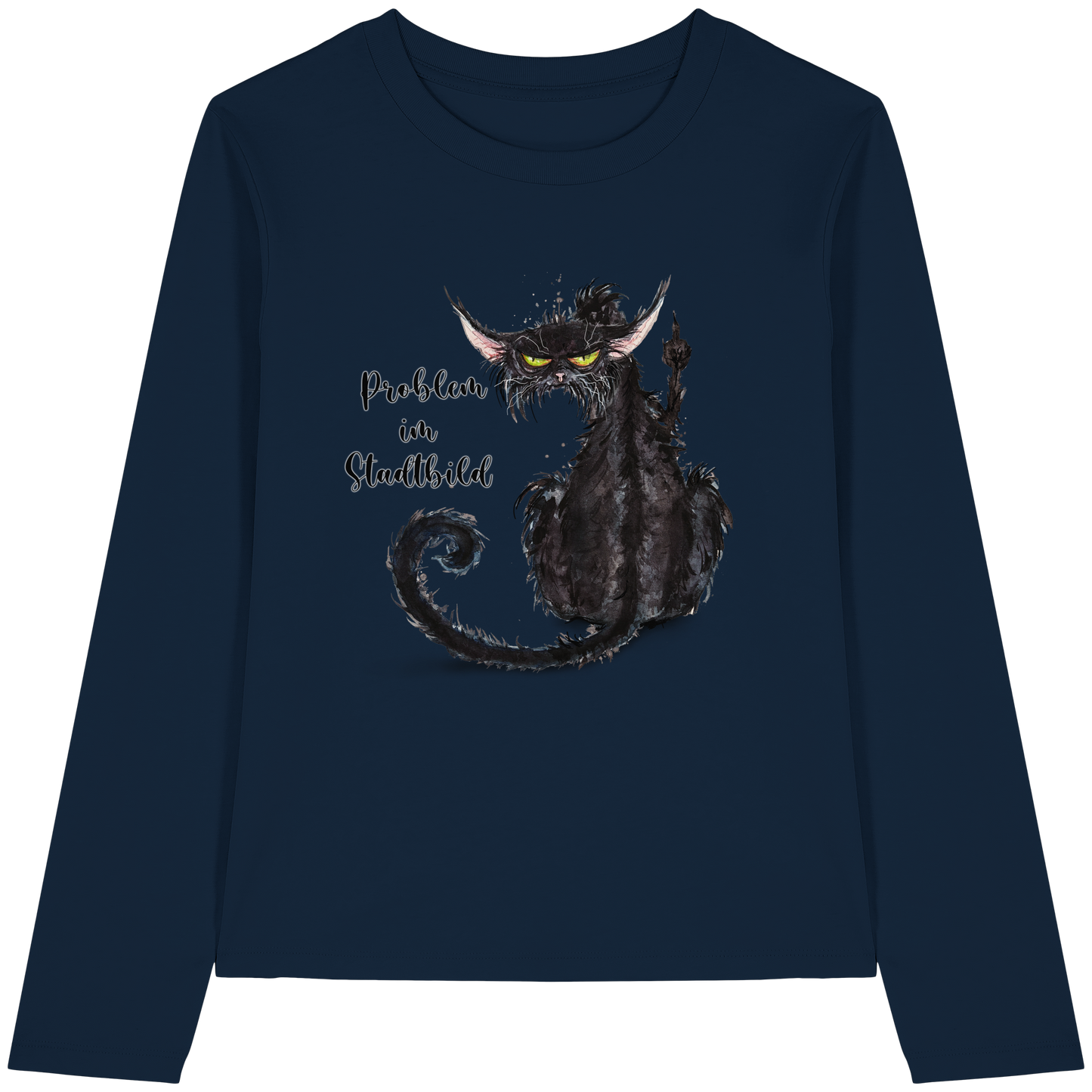 F*U-Cat - Problem im Stadtbild - Womens Organic Longsleeve T-Shirt