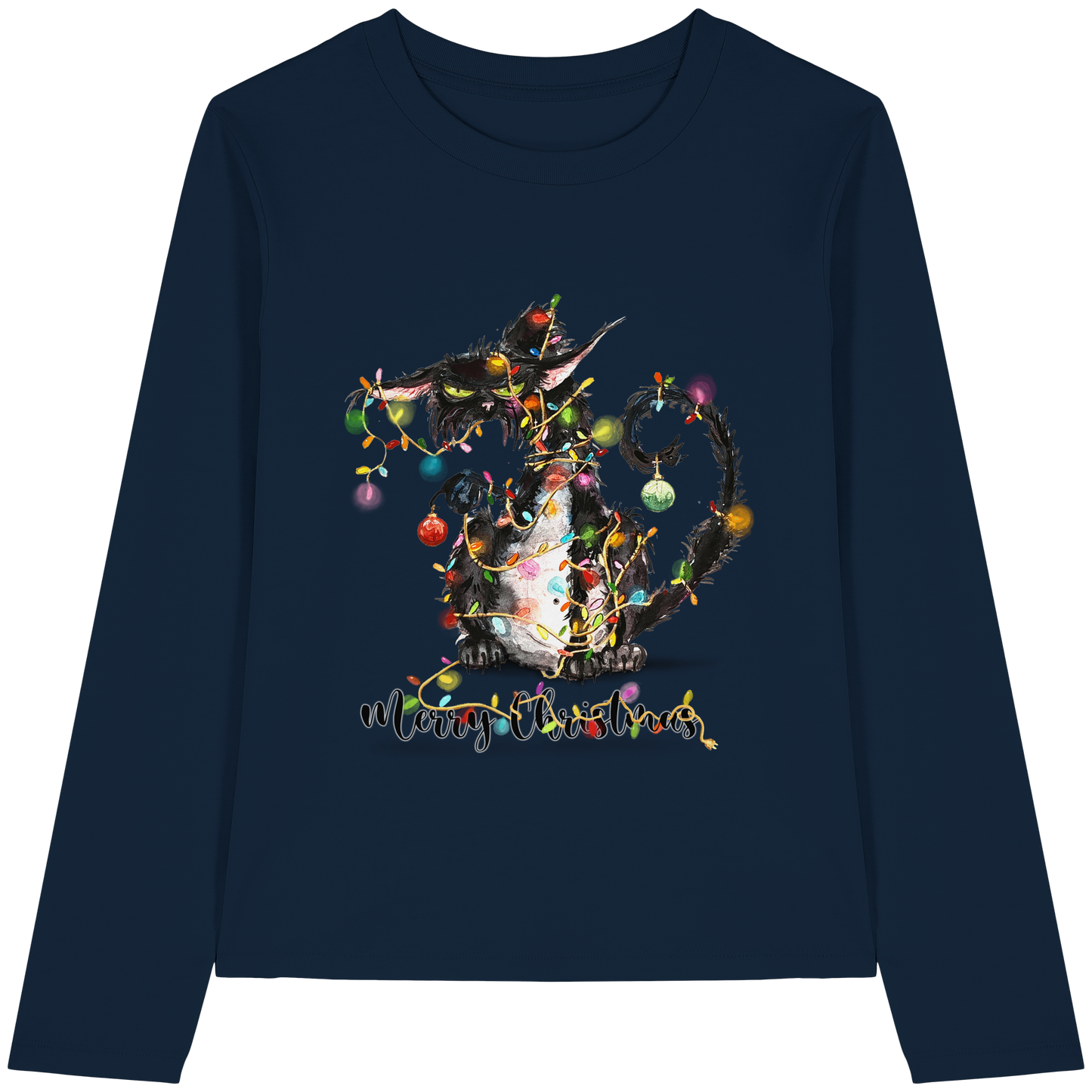 F*U-Cat - Merry Christmas - Womens Organic Longsleeve T-Shirt