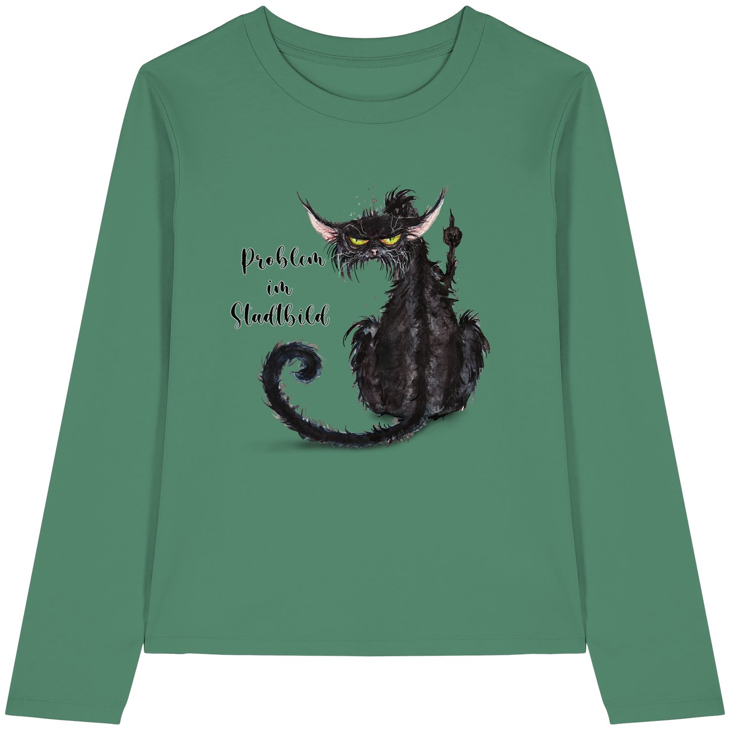 F*U-Cat - Problem im Stadtbild - Womens Organic Longsleeve T-Shirt