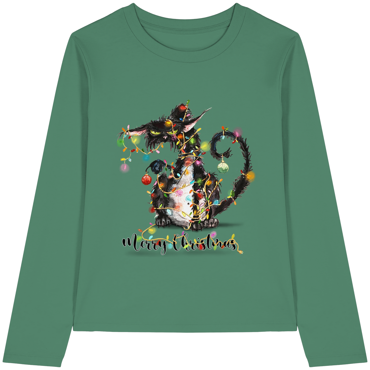F*U-Cat - Merry Christmas - Womens Organic Longsleeve T-Shirt