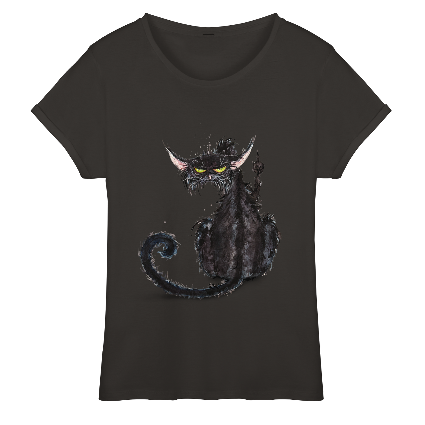 F*U-Cat - Womens Roll-Up T-Shirt