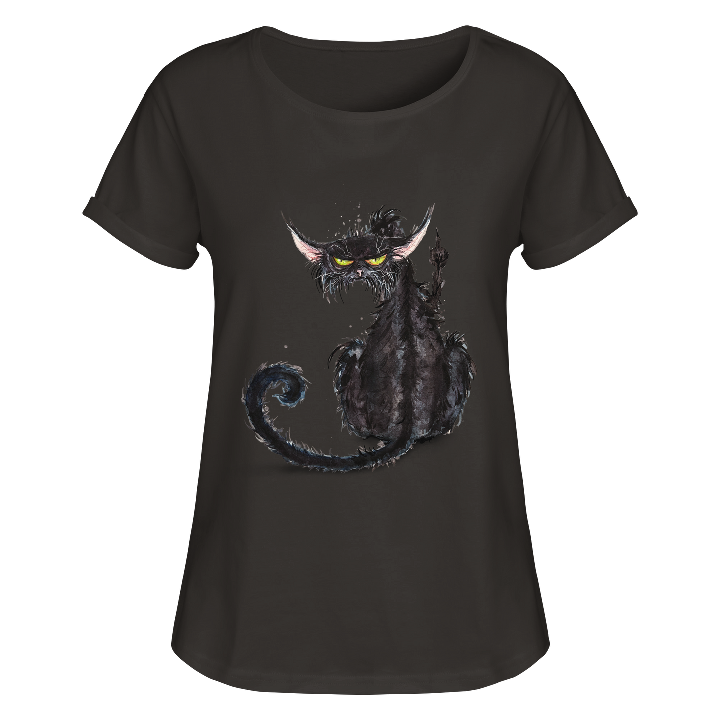F*U-Cat - Womens Roll-Up T-Shirt
