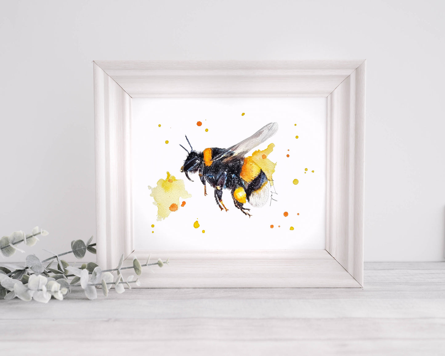 Drei Bienen im Set - realistische Aquarell Kunstdrucke