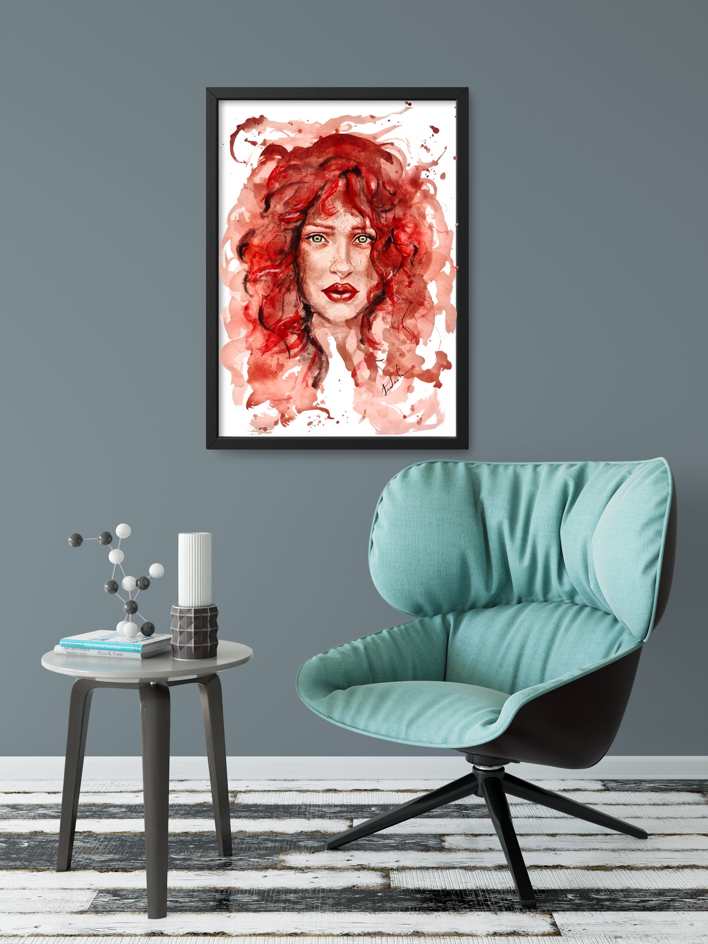 Portrait in Wein - Kunstdruck - Zora