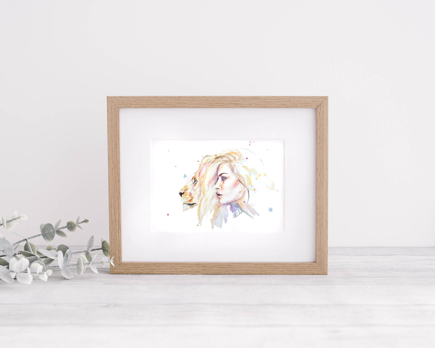 Sternzeichen Löwe - Portrait Kunstdruck