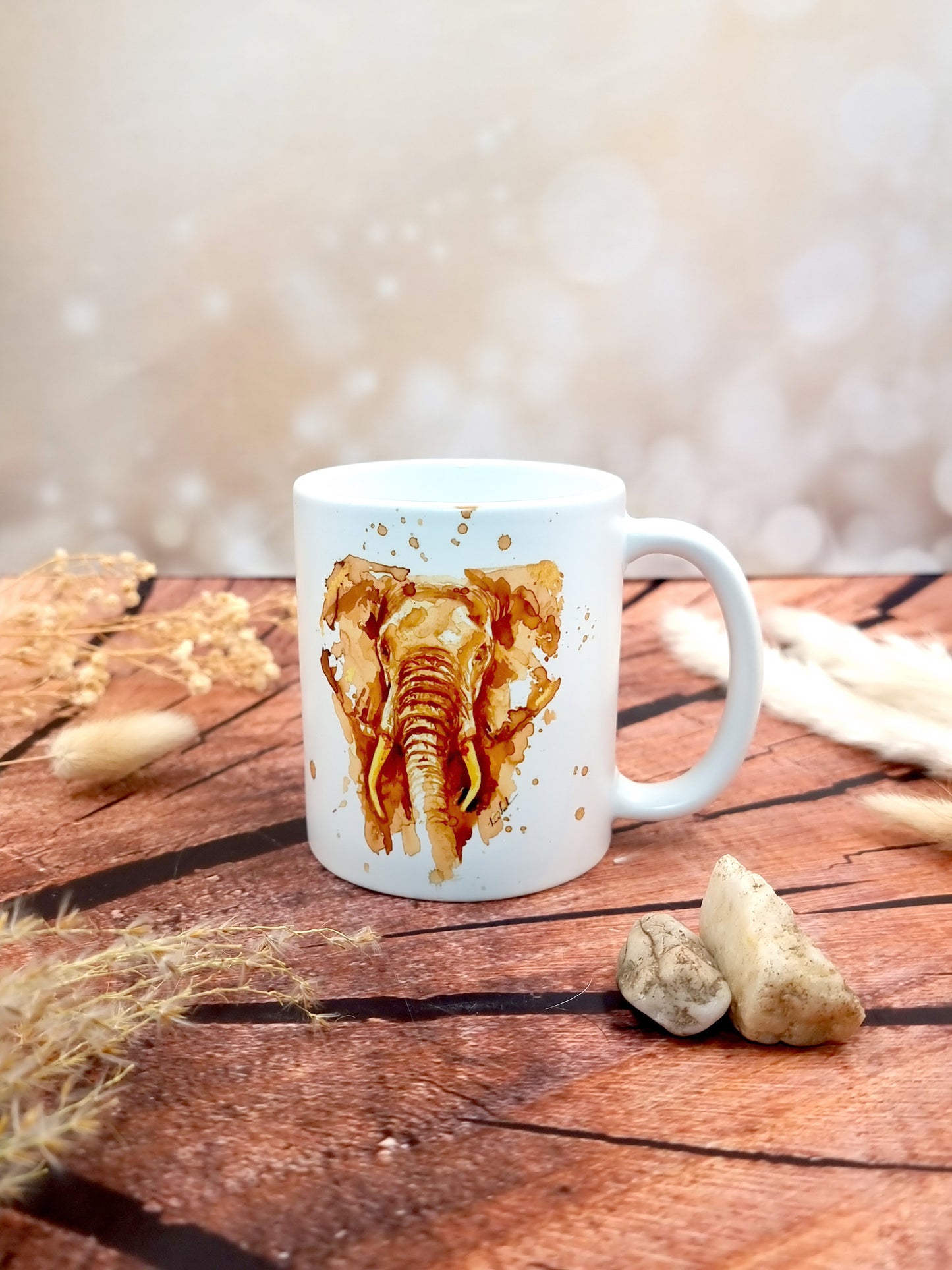 Tasse mit Elefant - Aluna