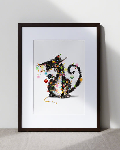 F*U-Cat - Aquarell Kunstdruck