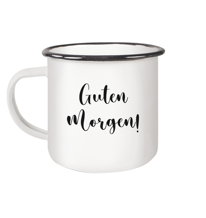 F*U-Cat - Emaille Tasse (Black)