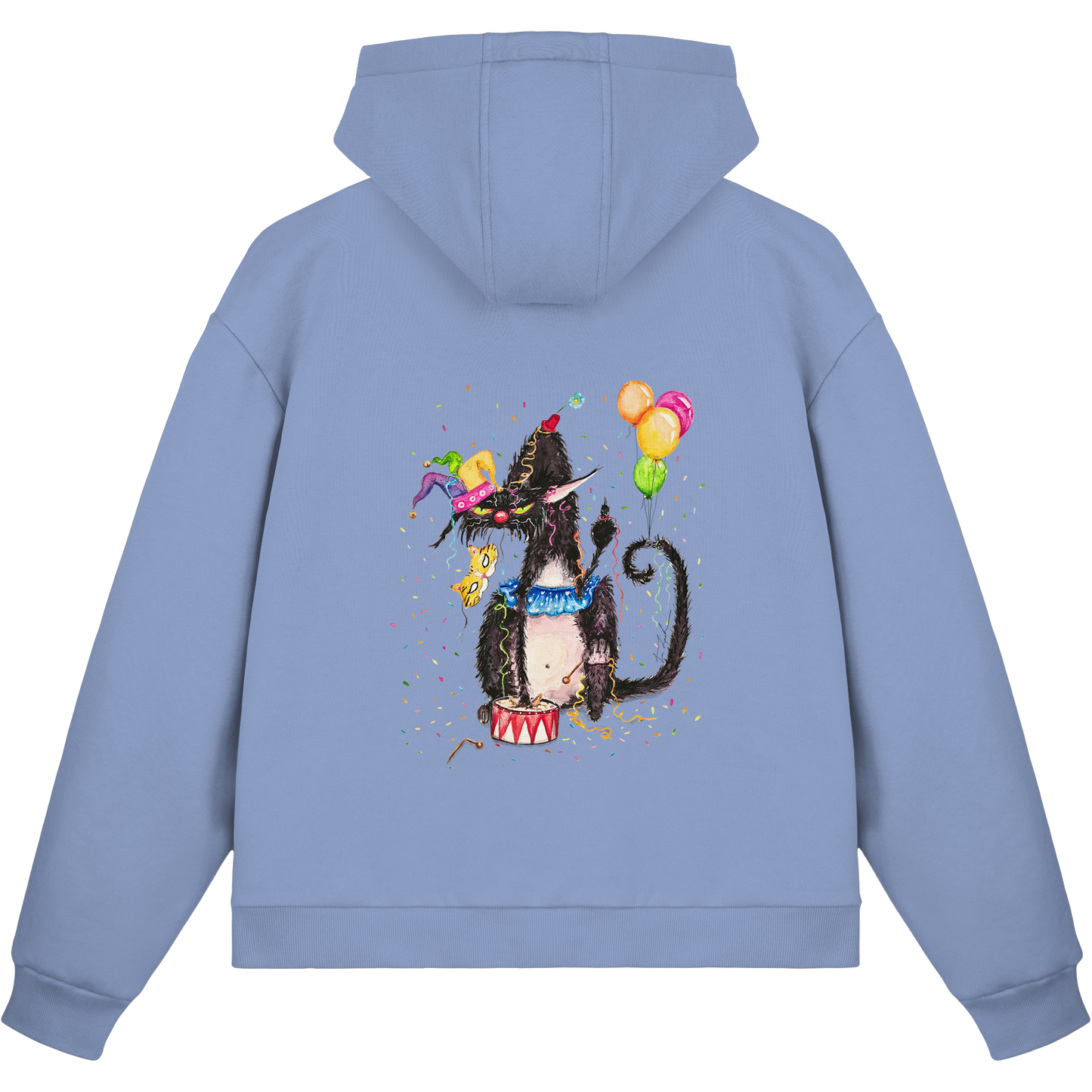 F*U-Cat- Karneval - Druck Hinten - Fluffy Boxcut Zipper