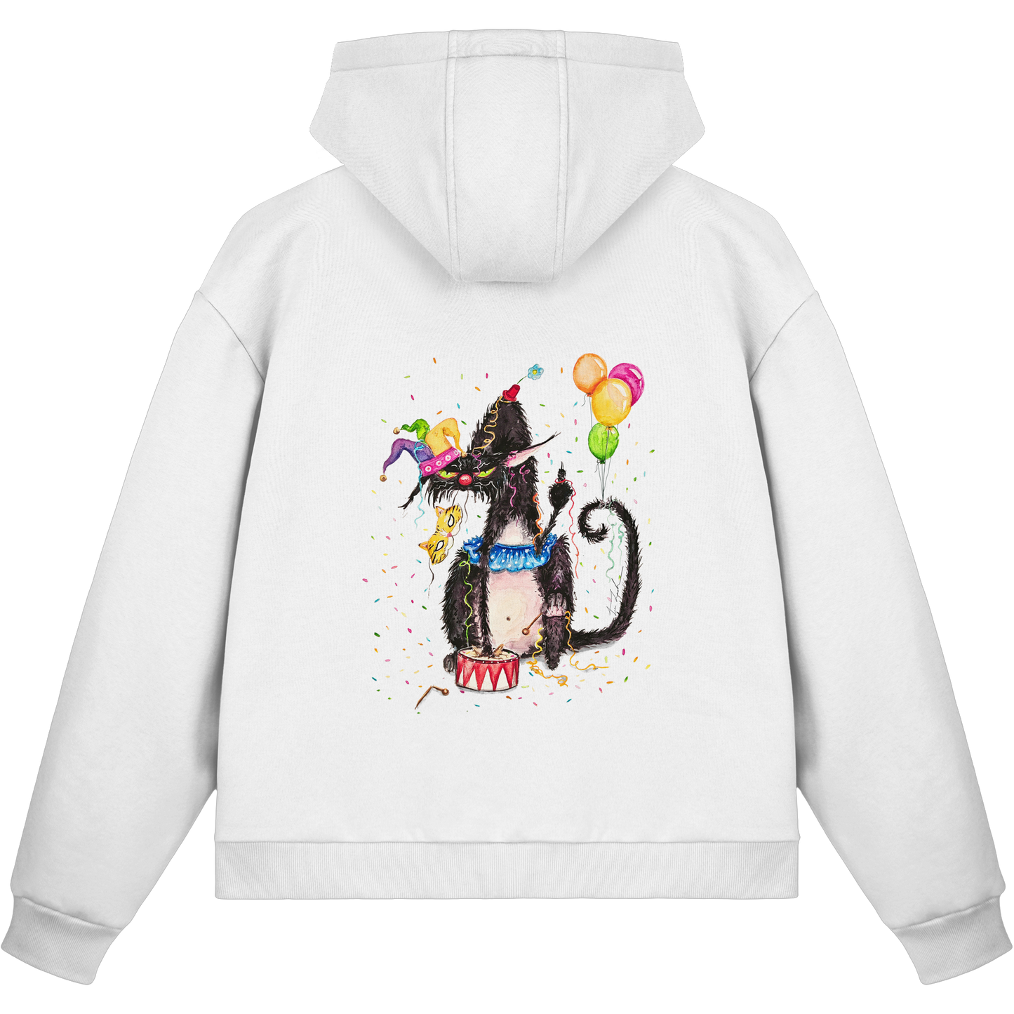 F*U-Cat- Karneval - Druck Hinten - Fluffy Boxcut Zipper