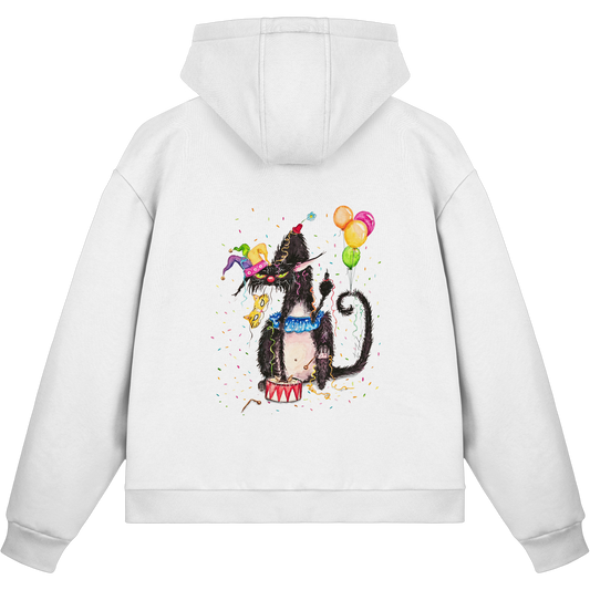 F*U-Cat- Karneval - Druck Hinten - Fluffy Boxcut Zipper