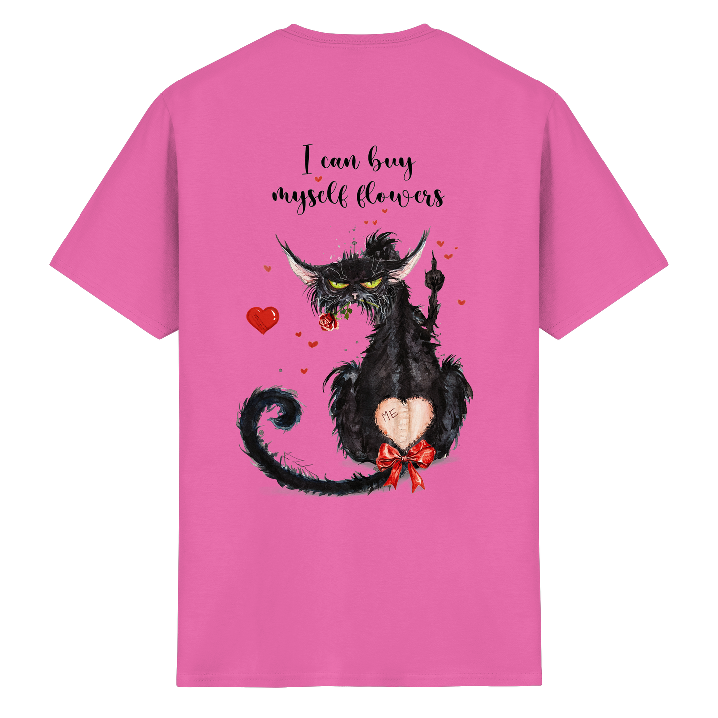 F*U-Cat- Love - Druck Hinten - Heavy Cotton T-Shirt