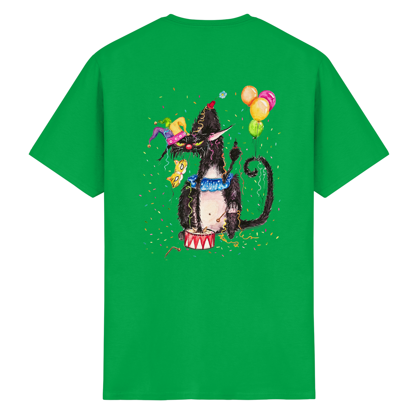 F*U-Cat- Karneval - Druck Hinten - Heavy Cotton T-Shirt
