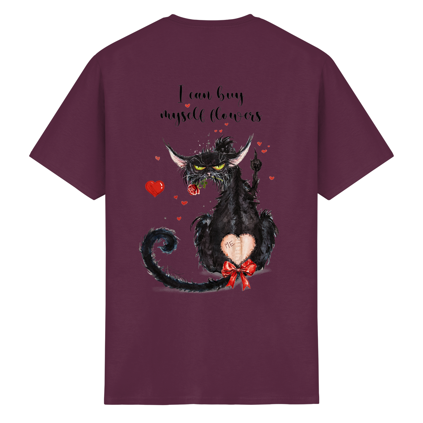 F*U-Cat- Love - Druck Hinten - Heavy Cotton T-Shirt