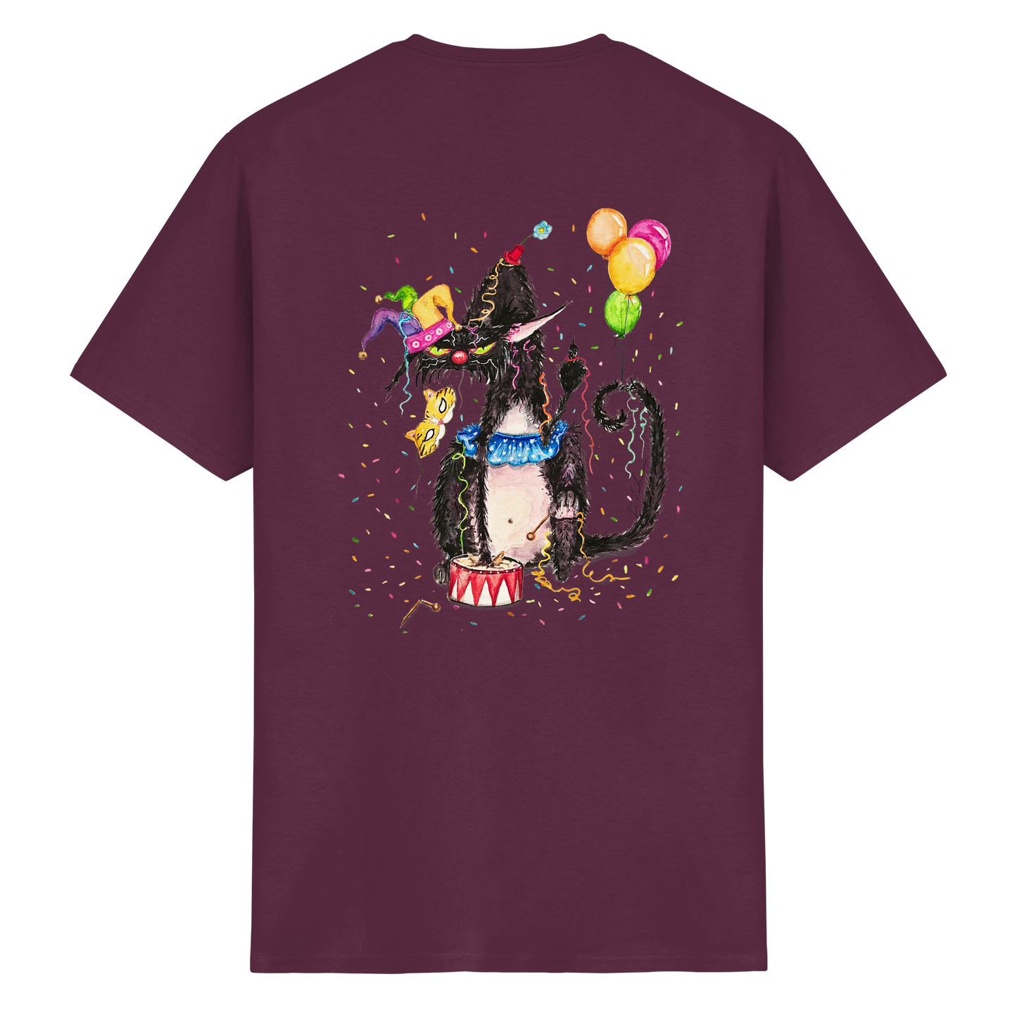 F*U-Cat- Karneval - Druck Hinten - Heavy Cotton T-Shirt
