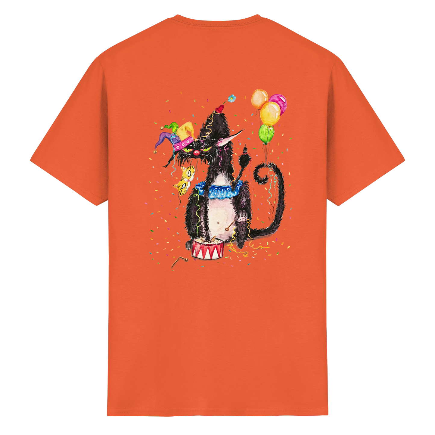 F*U-Cat- Karneval - Druck Hinten - Heavy Cotton T-Shirt