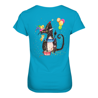 F*U-Cat- Karneval - Druck Hinten - Ladies Premium Shirt