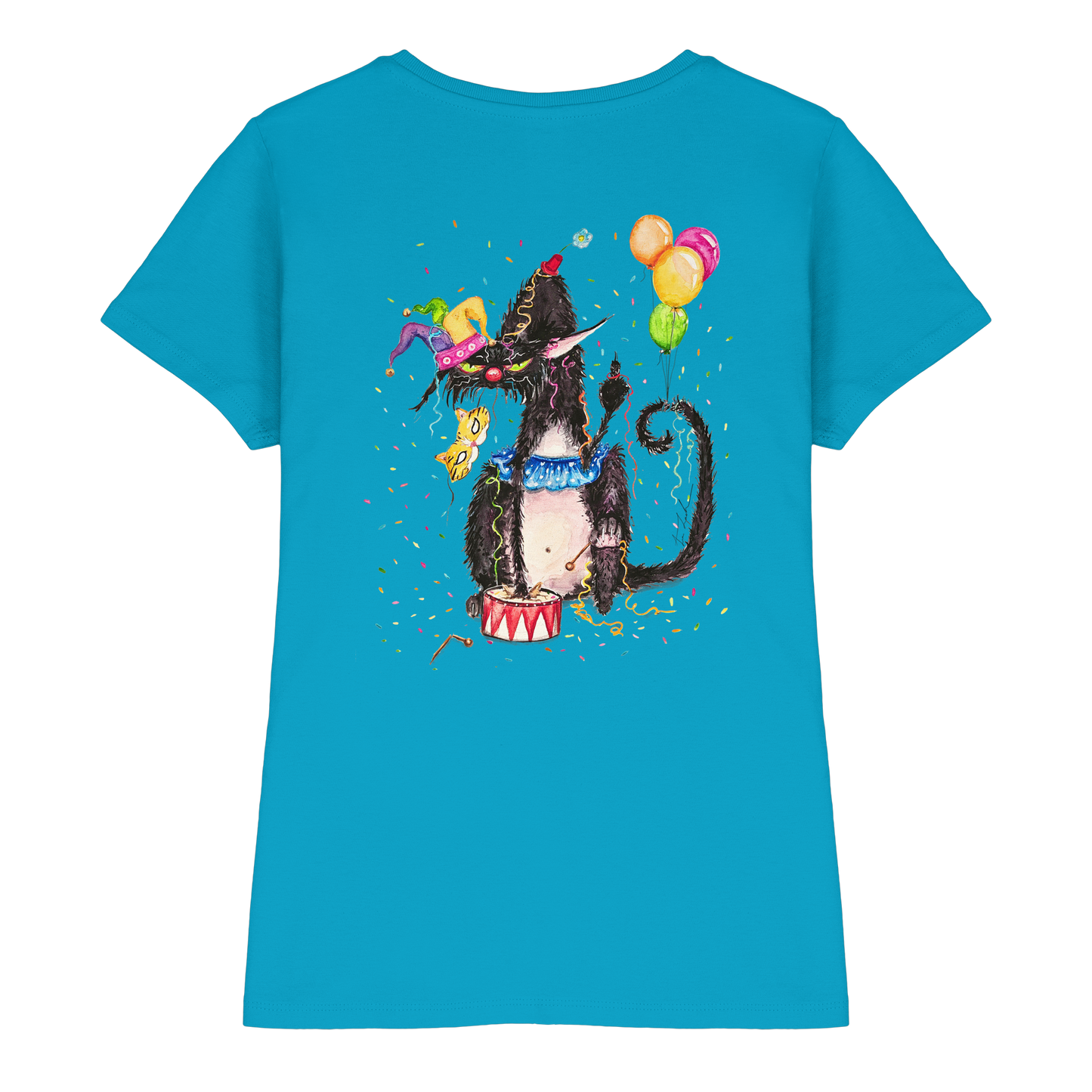 F*U-Cat- Karneval - Druck Hinten - Ladies Premium Shirt