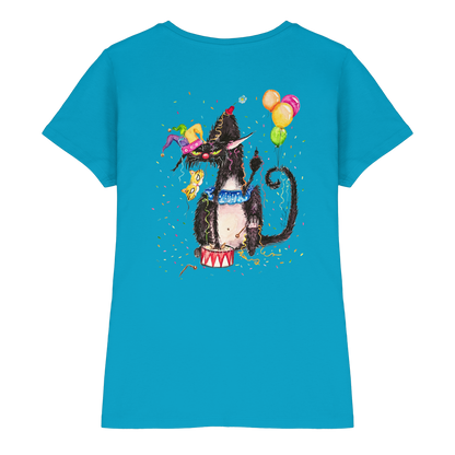 F*U-Cat- Karneval - Druck Hinten - Ladies Premium Shirt