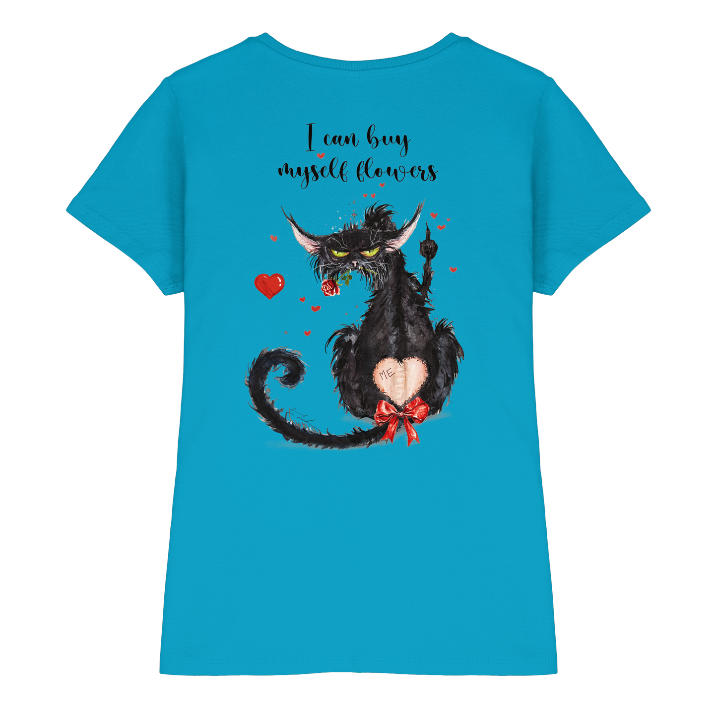 F*U-Cat- Love - Druck Hinten - Ladies Premium Shirt