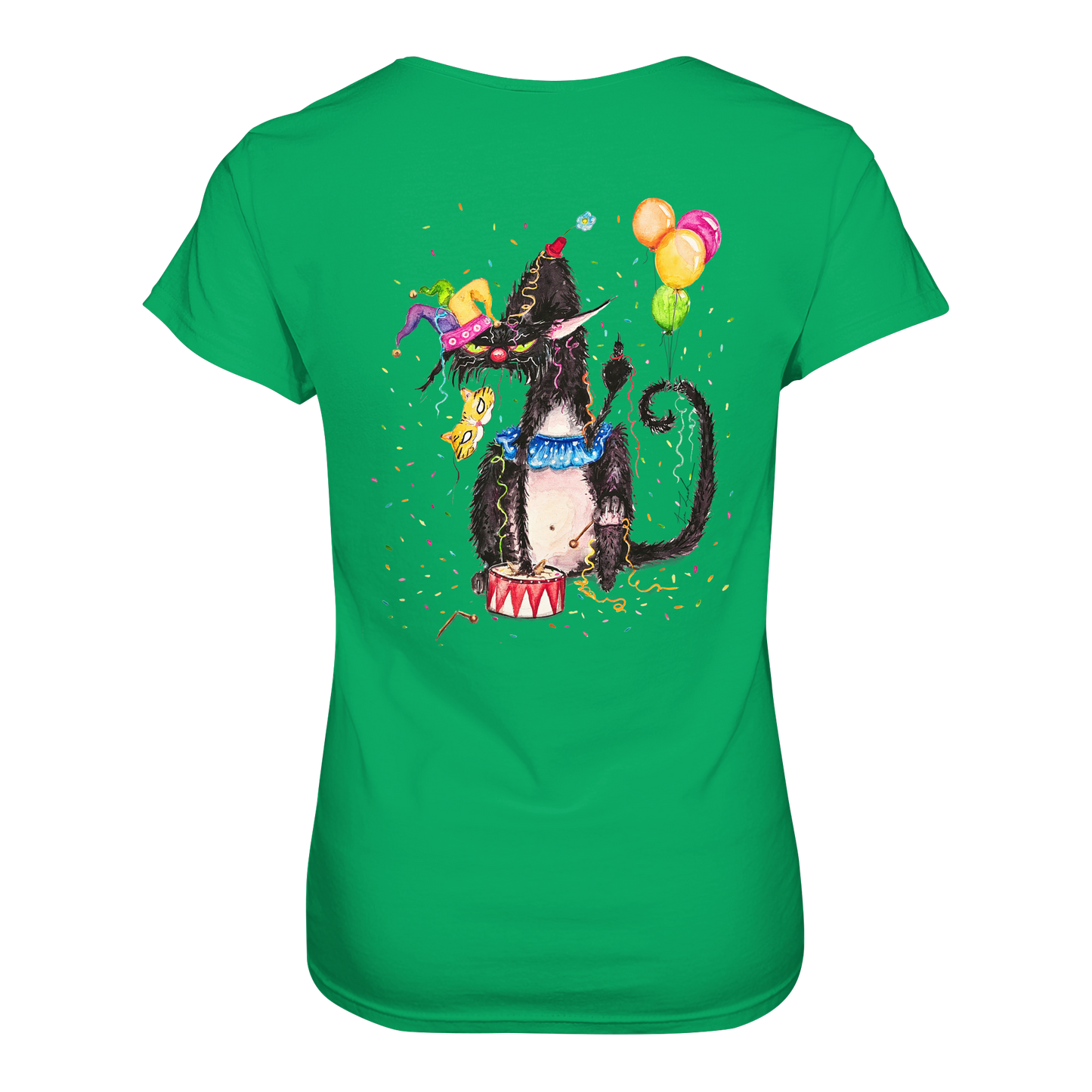 F*U-Cat- Karneval - Druck Hinten - Ladies Premium Shirt